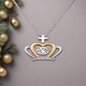 To My Badass Daughter Crown Necklace – Empowering Gift