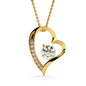 To My Soulmate Forever Love Necklace – Romantic Heart Pendant Gift for Her