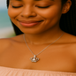 To My Badass Daughter Crown Necklace – Empowering Gift