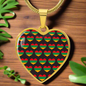 Lovely Black Culture Heart Design Necklace | A Symbol of History and Fashion