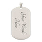 Dope Black Dad - My Hero Dog Tag-silver engraved back