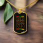 Dope Black Dad - My Hero Dog Tag - Thoughtful Jewelry Gift for Dad