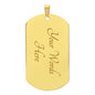 Dope Black Dad - My Hero Dog Tag-gold back engraved