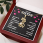 To My Sister Giraffes Necklace – Symbol of Love, Family & Strength