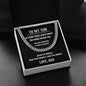 To My Son Cuban Link Chain - Meaningful Gift for Sons