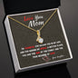 For Mom from Daughter - Love You Mom -Beauty Necklace-gold close up
