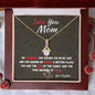 For Mom from Daughter - Love You Mom - Beauty Necklace