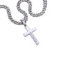 Mom's Essential: Customizable Cuban Chain Artisan Cross Necklace