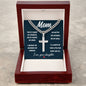 Mom's Essential: Customizable Cuban Chain Artisan Cross Necklace