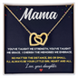 Mama’s Forever Love Interlocking Hearts Necklace – Meaningful Gift for Mom