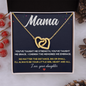 Mama’s Forever Love Interlocking Hearts Necklace – Meaningful Gift for Mom