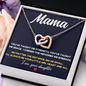 Mama’s Forever Love Interlocking Hearts Necklace – Meaningful Gift for Mom
