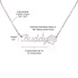Mommy's World Paw Print Name Necklace