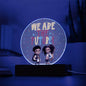 Kids Are the Future LED Night Light: Dreamy Ambiance for Little Dreamers-Navy Blue Led Light
