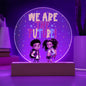 Kids Are the Future LED Night Light: Dreamy Ambiance for Little Dreamers-Purple Led Background