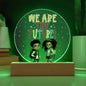 Kids Are the Future LED Night Light: Dreamy Ambiance for Little Dreamers-Green Led Background