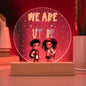 Kids Are the Future LED Night Light: Dreamy Ambiance for Little Dreamers-Red LED Background