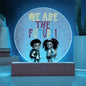 Kids Are the Future LED Night Light: Dreamy Ambiance for Little Dreamers-Light Blue Led Background