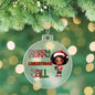 Merry Christmas Y'all Festive Holiday Ornament-Girl