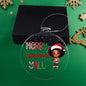 Merry Christmas Y'all Festive Holiday Ornament-Girl