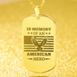 In Memory of an American Hero – Memorial Necklace