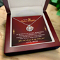To My Badass Daughter Crown Necklace – Empowering Gift