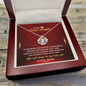 To My Badass Daughter Crown Necklace – Empowering Gift