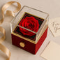 Forever Love Necklace with Rotating Rose Box – Holiday Gift for Her