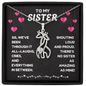 To My Sister Giraffes Necklace – Symbol of Love, Family & Strength