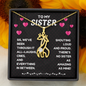 To My Sister Giraffes Necklace – Symbol of Love, Family & Strength