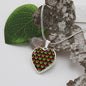 Lovely Black Culture Heart Design Necklace | A Symbol of History and Fashion-silver with background