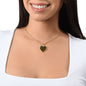 Lovely Black Culture Heart Design Necklace | A Symbol of History and Fashion-18k gold finish with model