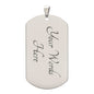 Modern Black Culture Dog Tag Chain-silver back