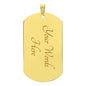 Modern Black Culture Dog Tag Chain-gold back