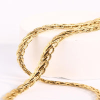 Load image into Gallery viewer, Gold Elegant Braided Necklace – Luxurious and Stylish Jewelry Gift
