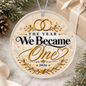 The Year We Became One 2026 Ornament | Wedding Christmas Keepsake