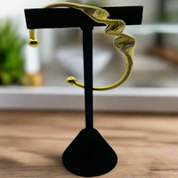 Load image into Gallery viewer, Gold Crinkle Bangle Bracelet – Elegant Textured Jewelry for Women
