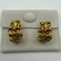 Load image into Gallery viewer, Gold Lava Dangle Earrings – Bold Statement Jewelry for Women
