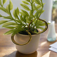 Load image into Gallery viewer, Gold Round Shine Hoop Earrings – Trendy &amp; Durable Jewelry Gift
