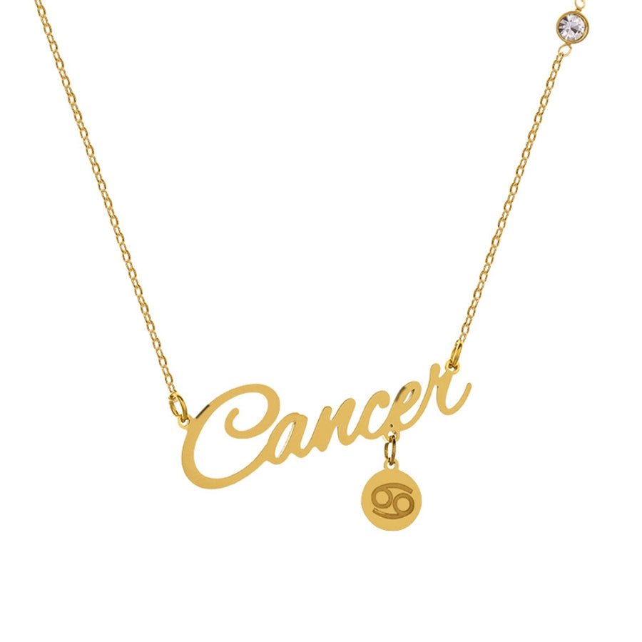 Gold Zodiac Sign Necklace - Astrology Jewelry for Personal Connection