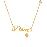 Load image into Gallery viewer, Gold Zodiac Sign Necklace - Astrology Jewelry for Personal Connection
