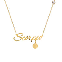 Load image into Gallery viewer, Gold Zodiac Sign Necklace - Astrology Jewelry for Personal Connection
