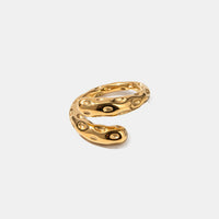 Load image into Gallery viewer, Gold wrap around me ring front view
