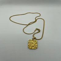 Load image into Gallery viewer, Gold Lava Necklace – Unique Textured Pendant for the Bold
