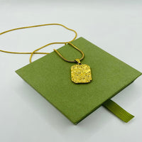 Load image into Gallery viewer, Gold Lava Necklace – Unique Textured Pendant for the Bold
