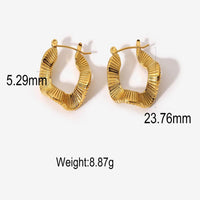 Load image into Gallery viewer, Gold Wavy Earrings – Unique Flowing Design, Perfect for Everyday Elegance

