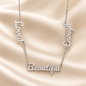Personalized Affirmation Name Necklace – 2 or 3 Words