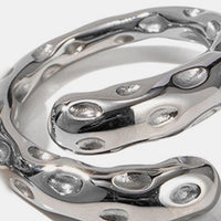 Load image into Gallery viewer, Silver wrap around me ring-close up view
