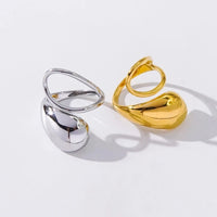 Load image into Gallery viewer, Trendy Gold Curved Ring - Perfect for Weddings, Engagements, or Fashion
