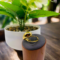 Load image into Gallery viewer, Trendy Gold Curved Ring - Perfect for Weddings, Engagements, or Fashion
